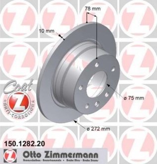 Гальмівний диск ZIMMERMANN 150128220