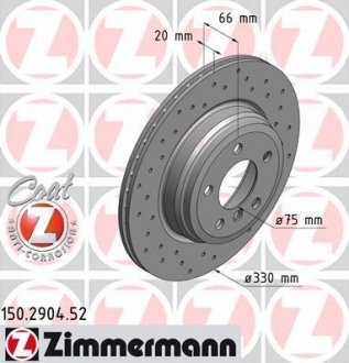 Диск тормозной SPORT Z ZIMMERMANN 150290452