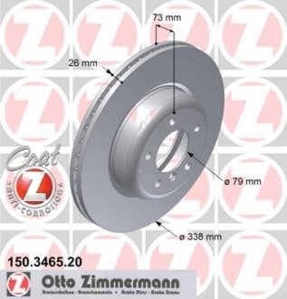 Гальмівний диск ZIMMERMANN 150346520