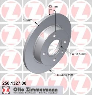 Диск гальмівний ZIMMERMANN 250132700