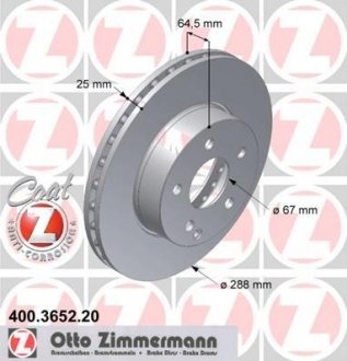 Гальмівні диски ZIMMERMANN 400365220