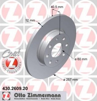 Гальмівний диск ZIMMERMANN 430260920