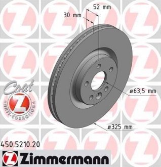 Гальмiвнi диски ZIMMERMANN 450521020