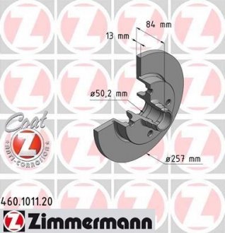 Тормозной диск ZIMMERMANN 460101120 (фото 1)