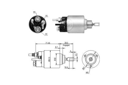 Реле, що втягує BO-12V CG232188 ZM ZM1379