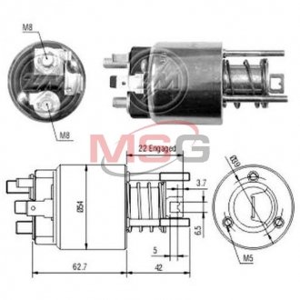 Реле, що втягує MM-12V CG231806 ZM ZM1395