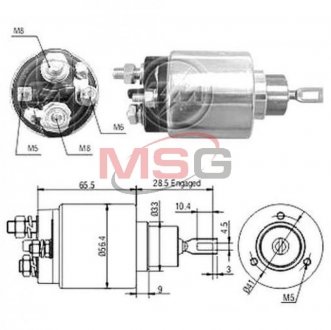 Реле, що втягує BO-12V CG231217 ZM ZM1475