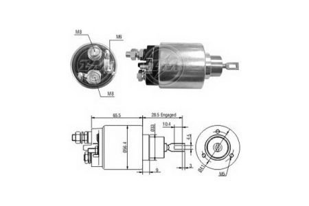 Реле, що втягує BO-12V CG133424 ZM ZM1479