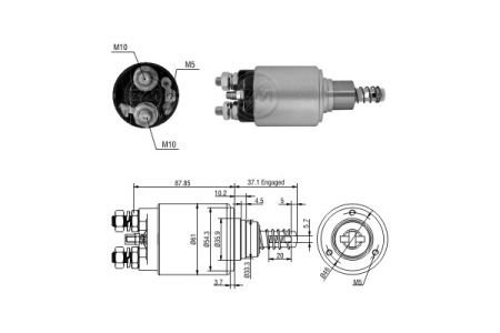 Втягуюче реле стартера ZM ZM1653