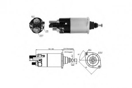 Втягуюче реле стартера ZM ZM1840