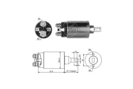 Втягуюче реле MI, 12V до MG122565 ZM ZM1891