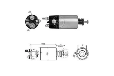 Втягуючі реле MI 24V CG237102 до CS1325, CS1348, CS1386 (болт M8) ZM ZM1897