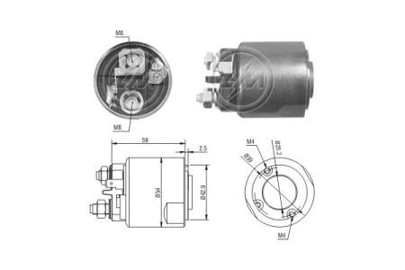 Втягивающее реле стартера ZM ZM2491