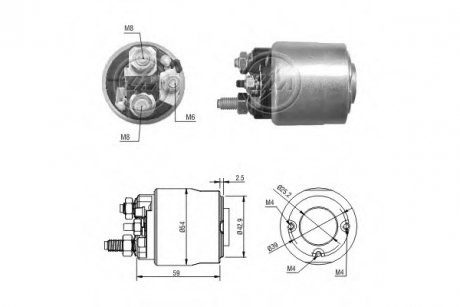 Втягуюче реле стартера ZM ZM3495