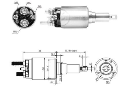 Реле, що втягує, BO-24V CG237753 (до 000124 1...) ZM ZM3639 (фото 1)