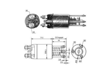 Реле, що втягує MM-12V, CG133566 ZM ZM3651