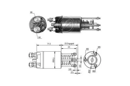 Фото реле, що втягує MM-12V, CG133566 ZM ZM3651 Реле, що втягує MM-12V, CG133566 ZM ZM3651