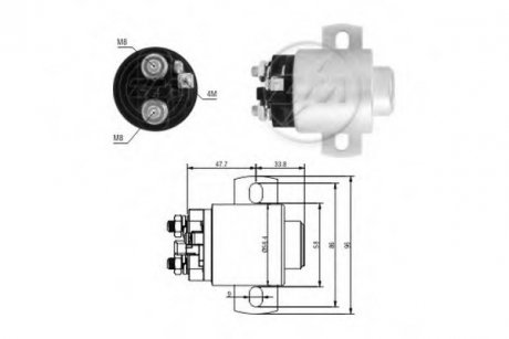 Втягуюче реле стартера ZM ZM3671