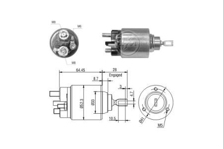 Втягивающее реле стартера ZM ZM371