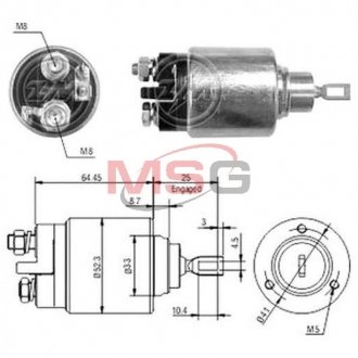 Втягивающее реле стартера ZM ZM372