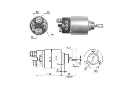 Втягивающее реле стартера ZM ZM378