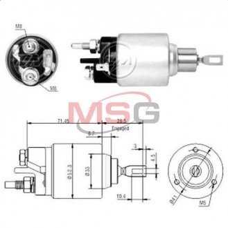 Втягуюче реле BO-12V, CG231203, 12V Rena ult ZM ZM379