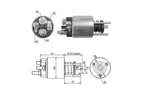 Реле, що втягує LU-MM-12V, ZM ZM396 (фото 1)