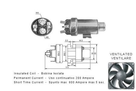 Втягуюче реле MM-24V, CG231808 ZM ZM406