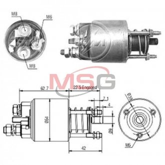 Реле, що втягує, CG234733 LU-MM, 12V ZM ZM4395