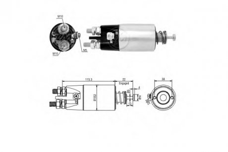 Втягуюче реле стартера ZM ZM4897