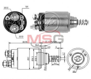 Реле, що втягує BO-12V CG130301 ZM ZM544