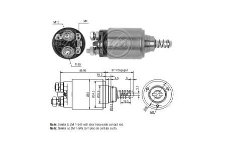 Реле, що втягує ZM ZM545