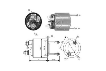 Втягуюче реле VA-12V CG133533, ZM ZM594