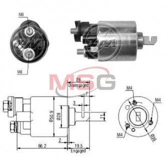 Втягуюче реле стартера ZM ZM608