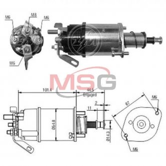 Реле, що втягує, CG131247, LU-MM, 12V ZM ZM611