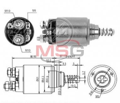 Втягуюче реле, CG132254, BO,24V ZM ZM649