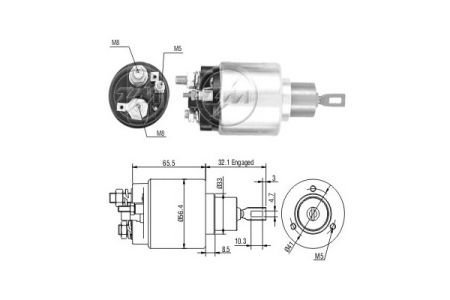 Реле, що втягує, CG138005, BO, 12V ZM ZM675