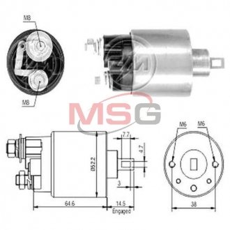 Реле, що втягує HI, CG136397, 12V ZM ZM712