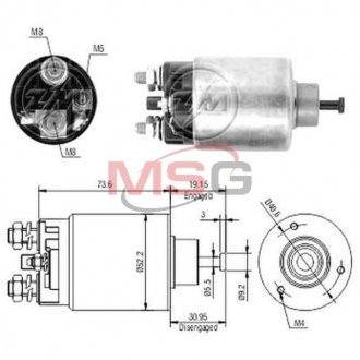 Реле, що втягує DR-12V CG138217 ZM ZM860