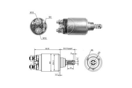 Втягивающее реле стартера ZM ZM8640