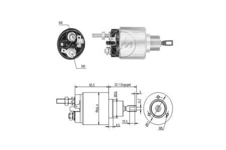 Реле, що втягує BO-12V CG133421, 12V ZM ZM876