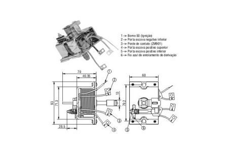 Втягивающее реле стартера ZM ZM902