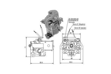 Втягуючі реле 24V, BO 0331100009, CG1302 83 (до 0001410...001416..,0001417..) ZM ZM903 (фото 1)