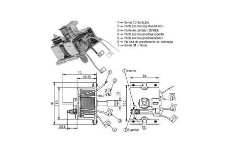 Втягуючі реле 24V, BO 0331450002, CG1303 05 (до 0001410...) ZM ZM904