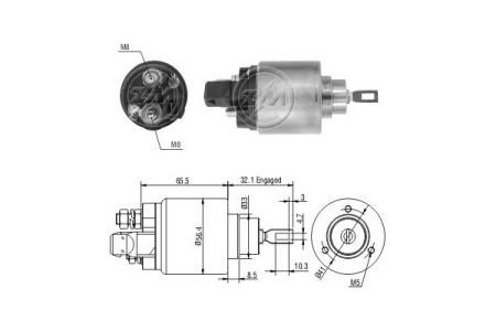 Втягуючі реле 12V, BO 2339303339, CG1348 24 (до 0001107..,110..,121..,125..) ZM ZM972