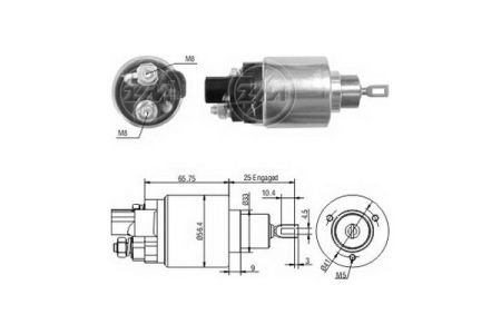 Втягивающее реле стартера ZM ZM978