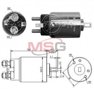 Реле, що втягує HI, CG138809, 12V (JS522,S 13-104) ZM ZM980